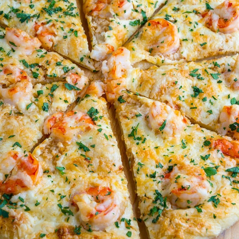 Shrimp Scampi Pizza - Large 15".