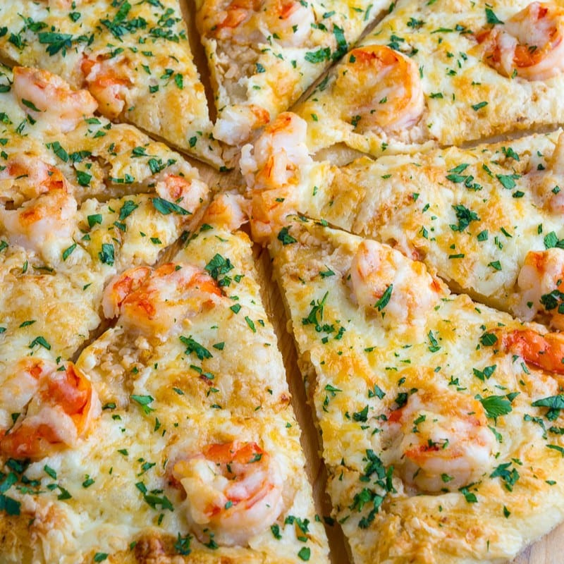 Shrimp Scampi Pizza - Small 8".