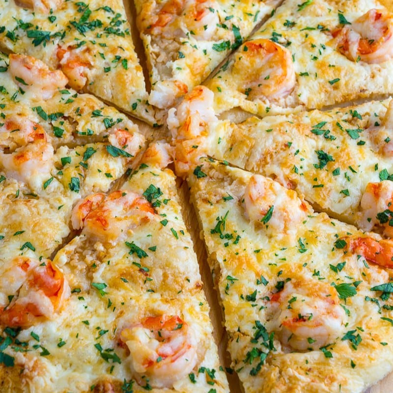 Shrimp Scampi Pizza - Medium 12".