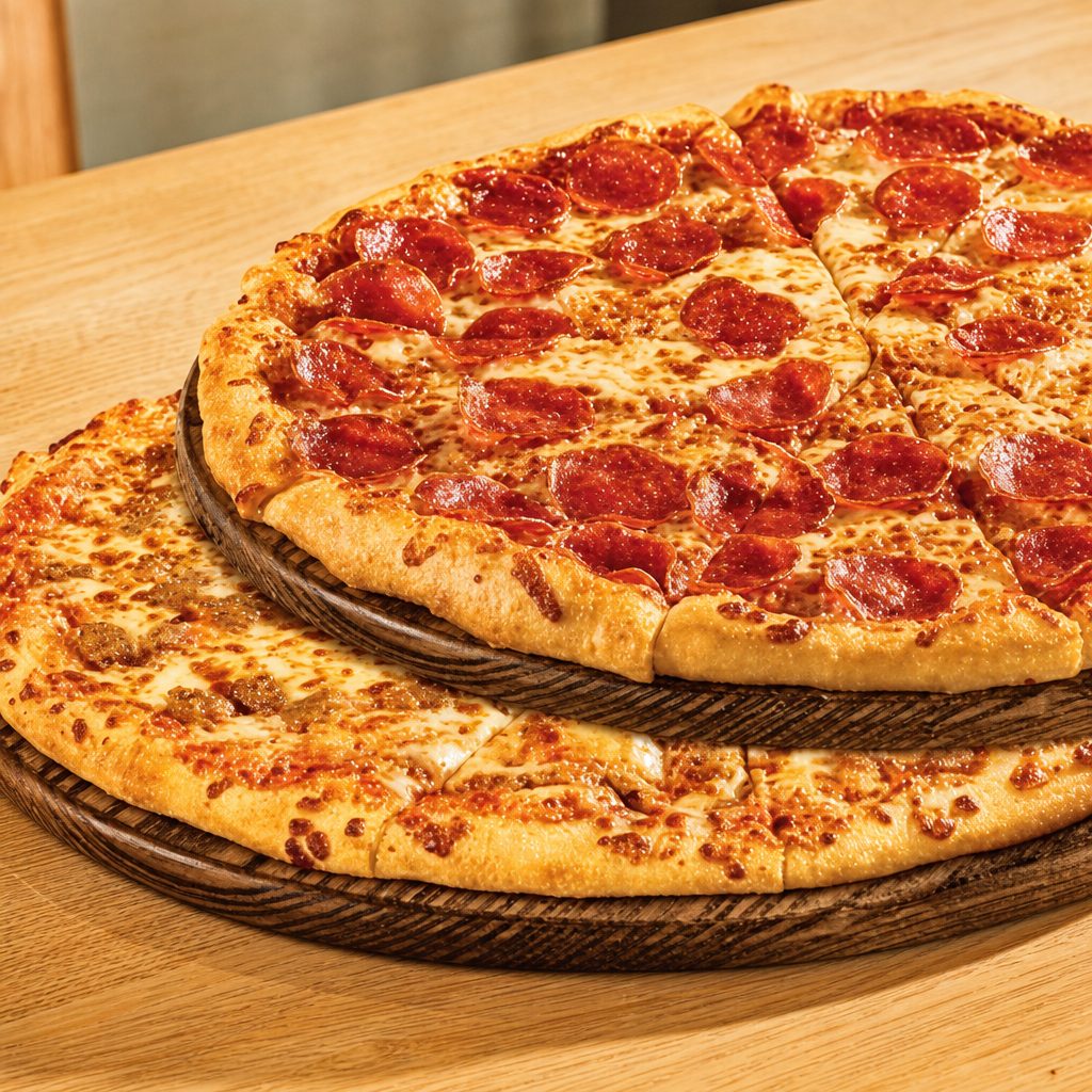 Two Medium 1 Topping Special.