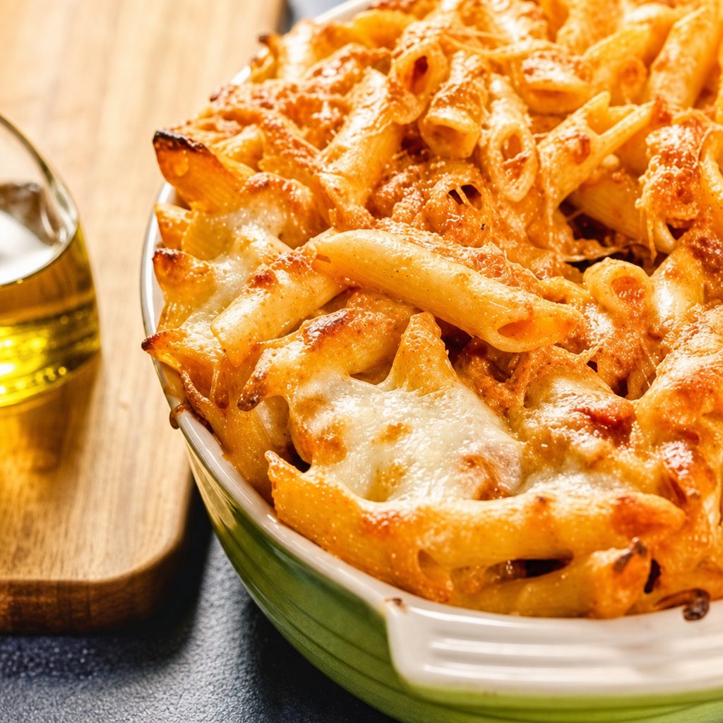 Baked Ziti Sorrentino.