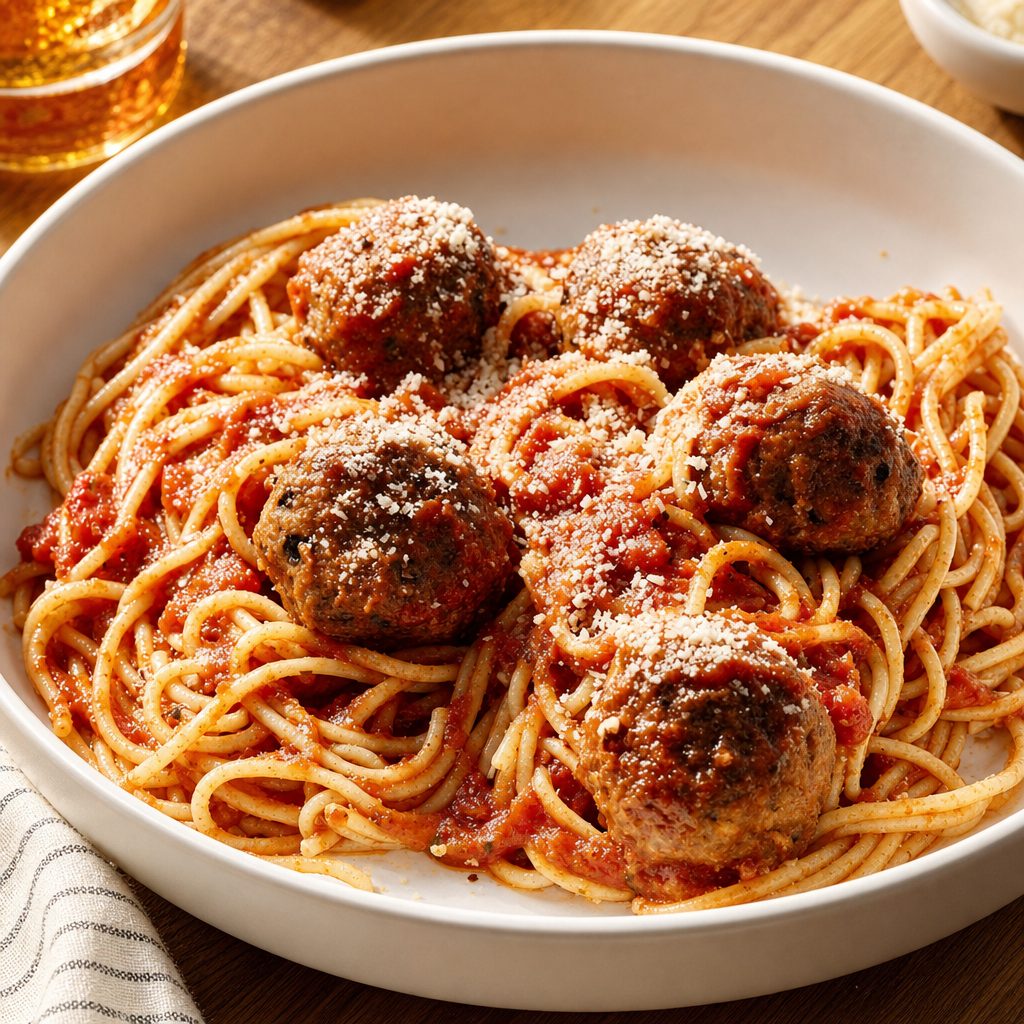 Spaghetti w/ Meatballs.