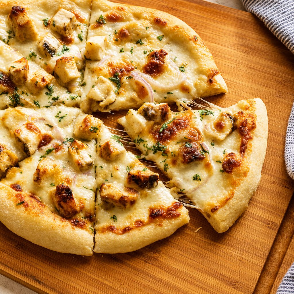 Chicken Alfredo Pizza - Small 8".