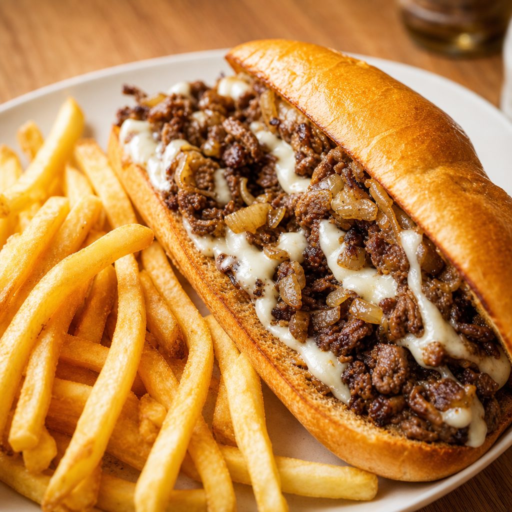 Philly Cheesesteak Sandwich.