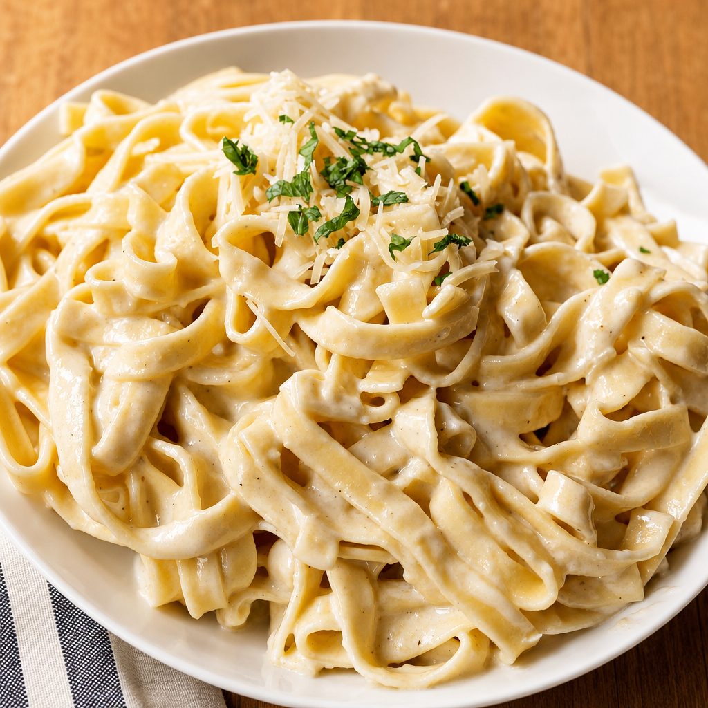 Fettuccine Alfredo.