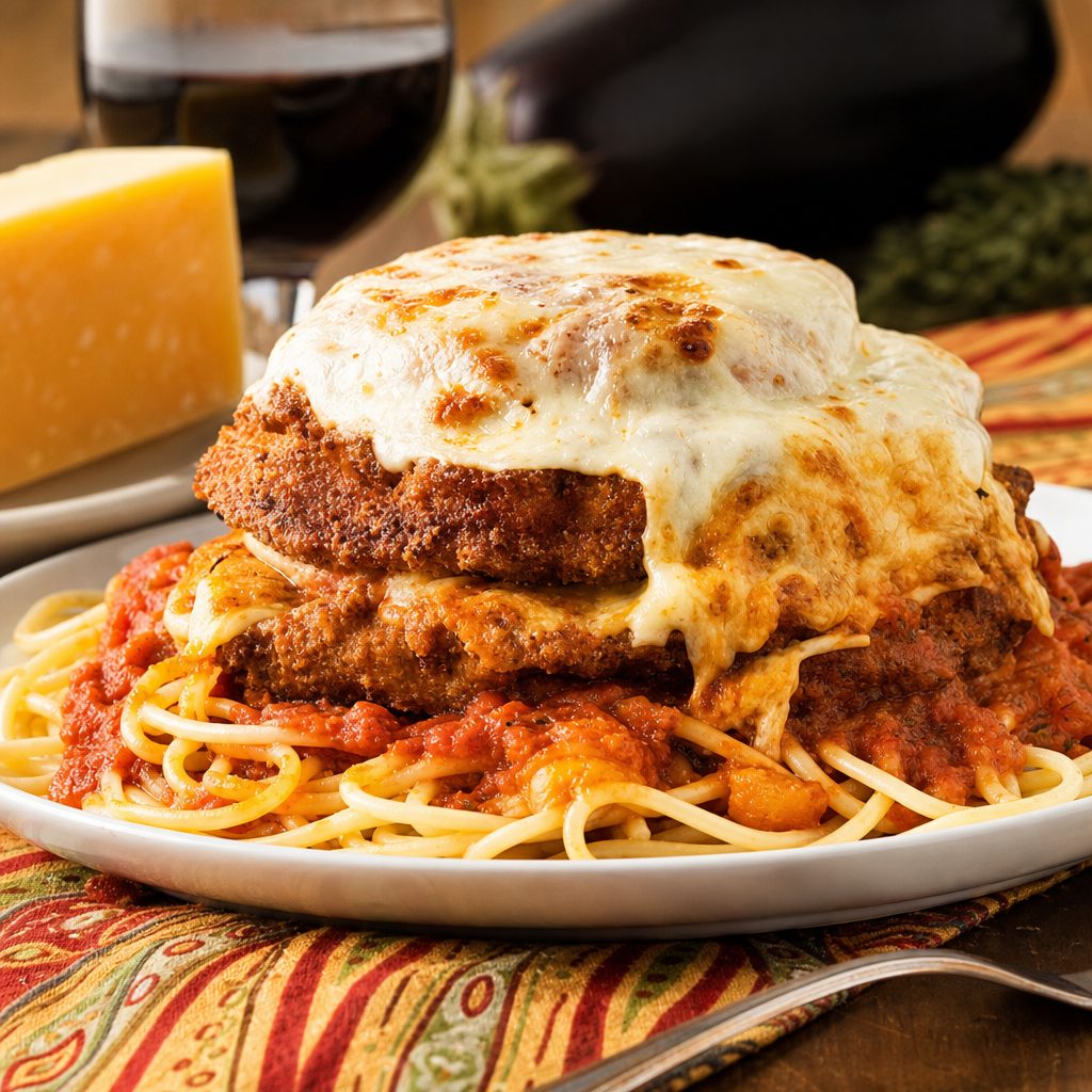 Eggplant Parmigiana Dinner.