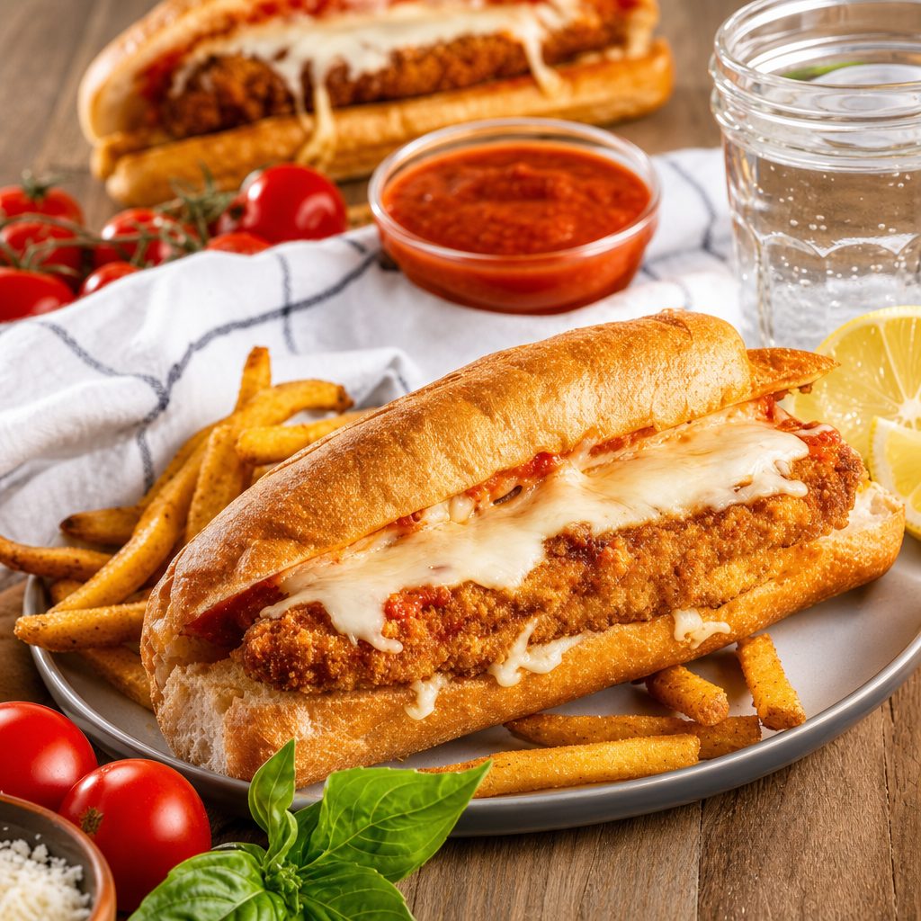 Chicken Parmigiana Sandwich.